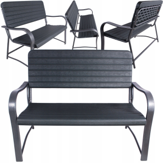 Záhradná lavica, lavička - Park Garden Lavic s podporou 117 x 68 cm