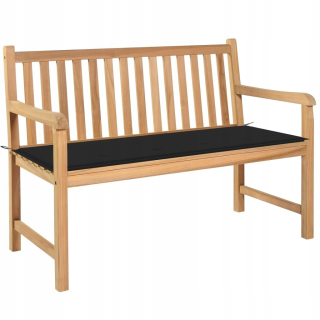 Záhradná lavica, lavička - Vidaxl záhradná lavica s vankúšom, 157 cm, drevo a