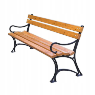 Záhradná lavica, lavička - Vidaxl záhradná lavica s krémovým vankúšom, 150 cm,
