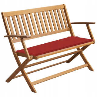 Záhradná lavica, lavička - Lavička s operadlom dreva 124 x 43 cm