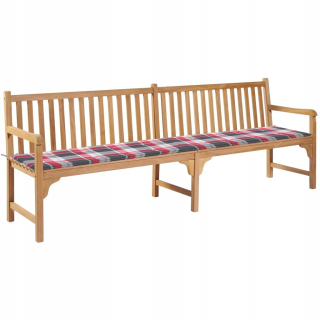 Záhradná lavica, lavička - Záhradná lavica s mriežkou vankúšom 240 cm Tex