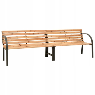 Záhradná lavica, lavička - Vidaxl záhradná lavica s béžovým vankúšom, 150 cm, l