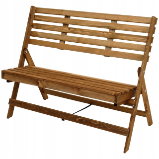 Záhradná lavica, lavička - Lavička s operadlom dreva 102 x 47 cm.