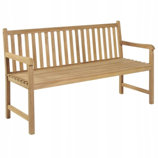 Záhradná lavica, lavička - Lavička s operadlom dreva 150 x 62,5 cm