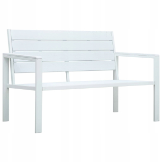Záhradná lavica, lavička - Lavička s plastom spätne 120 x 64 cm