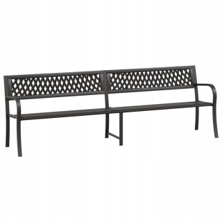Záhradná lavica, lavička - Záhradná lavica Vidaxl, 116 cm, liatina a masívne drevo