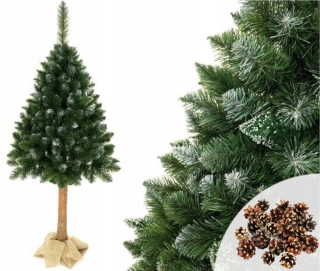 Lean Toys Christmas Tree na 180 cm 3D sneh trblietky