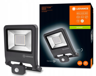 Záhradné halogény - Ledvance ENDURA reflektorové svietidlo SENSOR 50W 4000K