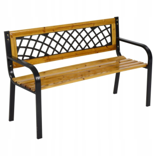 Záhradná lavica, lavička - Lesli Living York Garden Bench, 118x50x74 cm,
