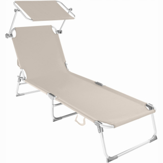 Záhradné lehátko - Chloé Beige, tektake paluba