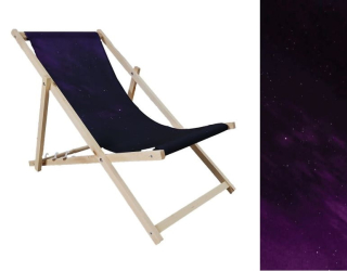 Záhradné lehátko - Drevené paluby prémiové hviezdy Purpurová obloha