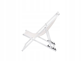 Záhradné lehátko - White Locri Garden Deckchair!