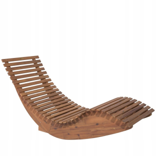 Záhradné lehátko - Židovská drevená záhrada Deckchair Bright Brescia!