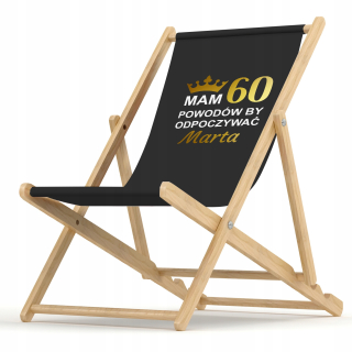 Záhradné lehátko - Personalizovaný Deckchair na darček k narodeninám 18-99
