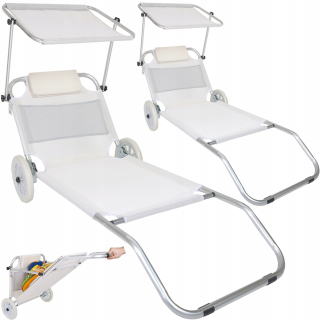 Záhradné lehátko - Deckchair Bed Beach Basket Techno Rattan