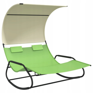Záhradné lehátko - Garden Deckchair XXL Two -osobná veľká strecha strechy