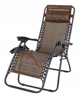 Záhradný stôl, stoličky - Garden Deckchair a čokoládová pláž + opálenie hlavy + stojan + nastavenie n
