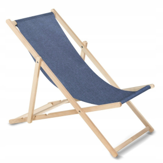 Záhradné lehátko - Classic Beech Deckchair Greenblue GB183M Melanange BL