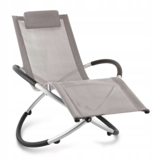 Záhradné lehátko - Chladný Billy Garden Deckchair, šedá -Brown Color