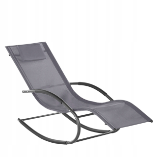 Záhradné lehátko - Garden Deckchair, Gray Karano II