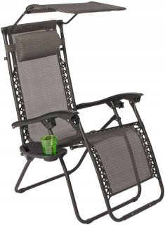 Záhradné lehátko - Aruba Beach Garden Deckchair s grafitovou strechou