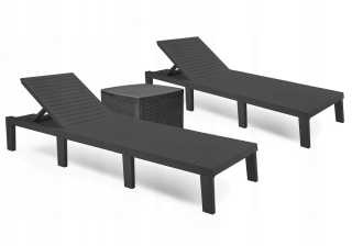 Záhradné lehátko - Haiti Beach Garden Deckchair 2ks plavecký biliard