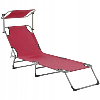 Záhradné lehátko - Foligno Burgundsko Garden Deckchair
