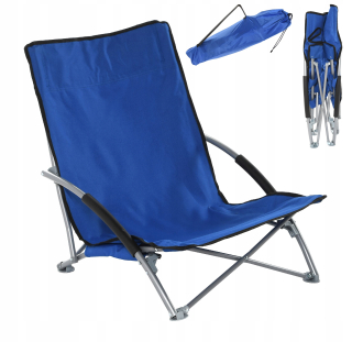Záhradné lehátko - Blue Fold -out Tourist Beach Sun Line