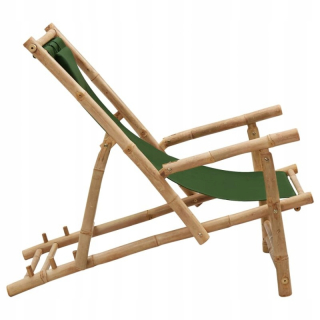 Záhradné lehátko - VidaXL Ležadlo Bamboo Green