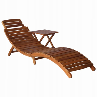 Záhradné lehátko - Zara domáci záhradný nábytok Deckchair a Rattan stôl