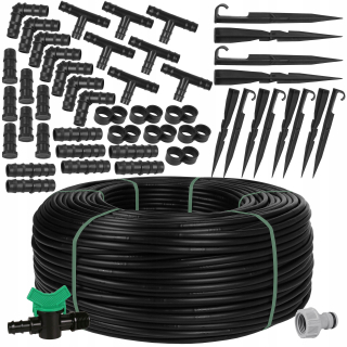Systém kvapkovej závlahy - Odkvapkávacia linka 16mm/1,2l/h + prípojka 100m + príslušenstvo