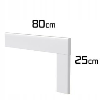 Biała schody na schody na kartu 50x11mm