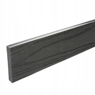 Terasové dosky - BERGDECK W138 maskovacia lišta Čierna 2400x71x12mm