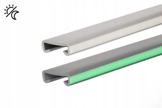 PVC Základný pás žiariaci 40x8mm šedá 1 MB