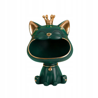 Šťastná mačka socha socha živice Lucky Cat Storage