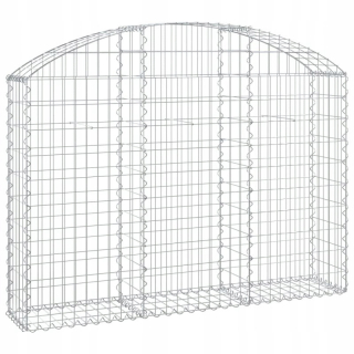 Gabion - Klenutá gabicine 150x30x100/120 cm, pozinkované železo