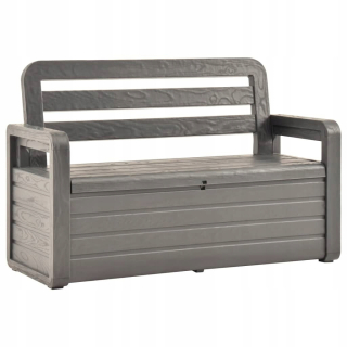 Záhradná lavica, lavička - Lumarko Garden Bench, 132,5 cm, plast, anthracia