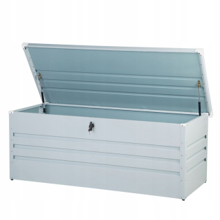 Záhradný box- Lummarko kovový záhradník 600 l svetlo šedá