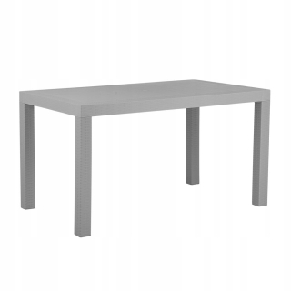 Záhradný stôl, stolík - Lumarko Garden Table 140 x 80 cm svetlošedá fossa