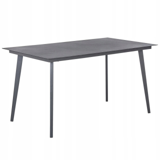 Záhradný stôl, stolík - Lummark Metal Garden Table 140 x 80 cm šedá m
