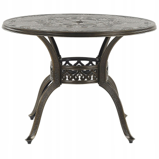 Záhradný stôl, stolík - Lumark Round Garden Table 100 cm hnedý SAPR
