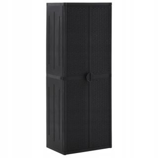 Lumarko Garden Cabinet, Black, 65x45x172 cm, pp!