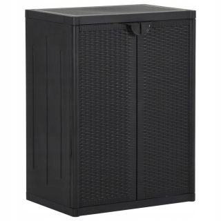 Lumarko Garden Cabinet, Black, 65x45x88 cm, pp