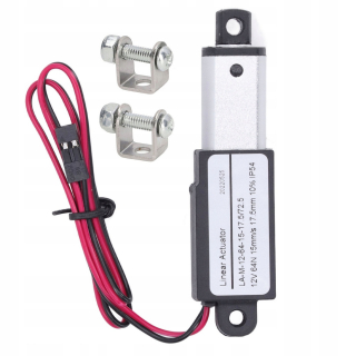 Pohon na bránu - Malý 12 V elektrický ovládač 17,5 mm 64n