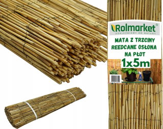Markíza, tienidlo do záhrady - PLÁŠŤOVÁ PODLOŽKA Balkónový poťah NA BALKÓN Trstina 1x5m rákosová
