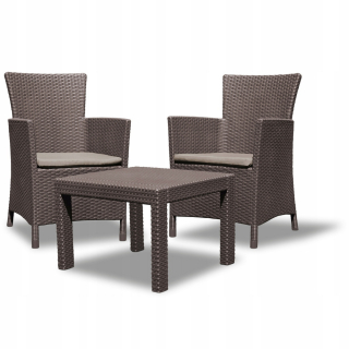 Záhradná zostava nábytku - Keter Corfu Duo Graphit Garden Furniture Set
