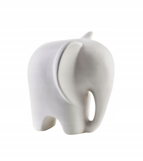 Mia biela postava Elephant 12x9,5xH12cm