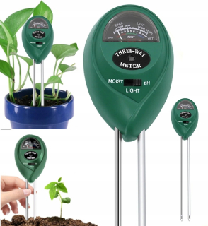 Tester substrátu - Kovový meter pH 3in1 kyselého merača