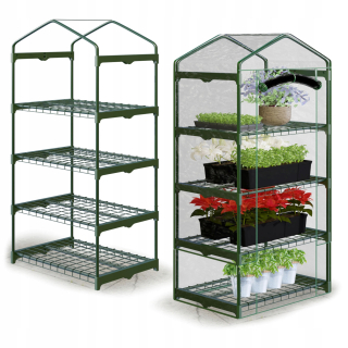 Záhradný skleník - Mini balkón Greenhouse Foil 4 police 160x70x50cm