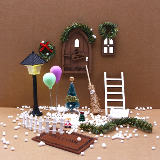 Miniatúrne Gnome vianočné doplnky